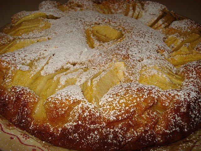 torta di mele e grappa