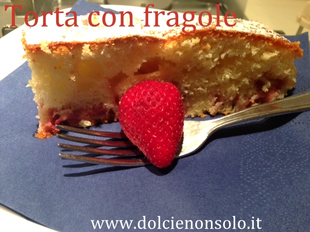 torta con fragole