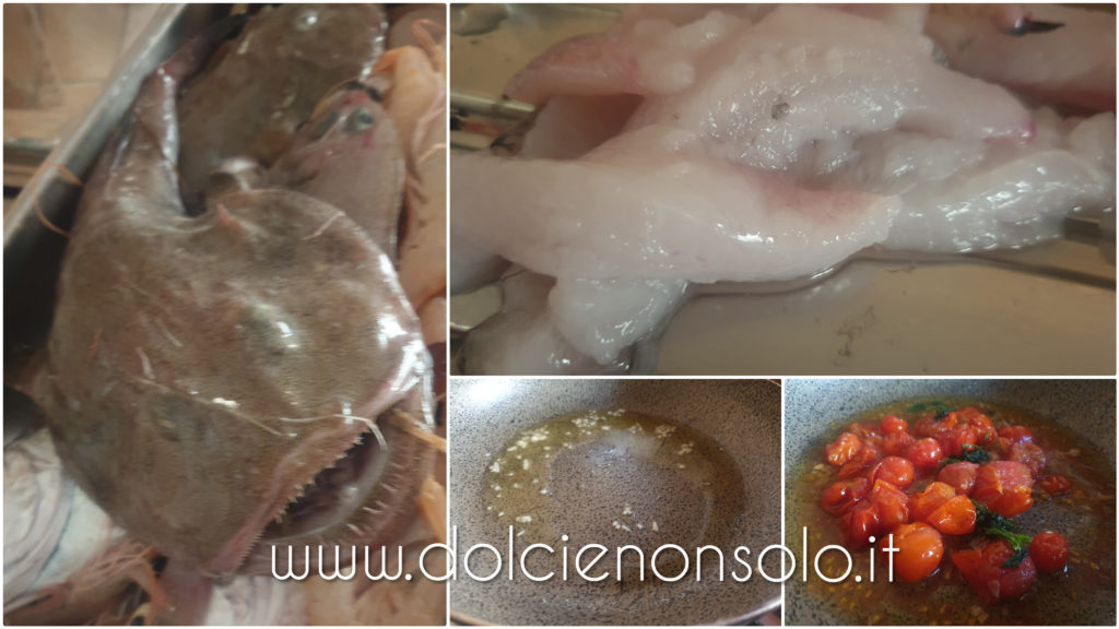 procedimento sugo con rana pescatrice