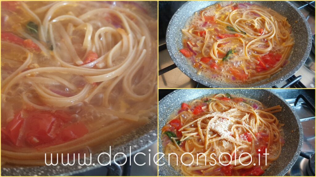 spaghetti con mantecatura del parmigiano