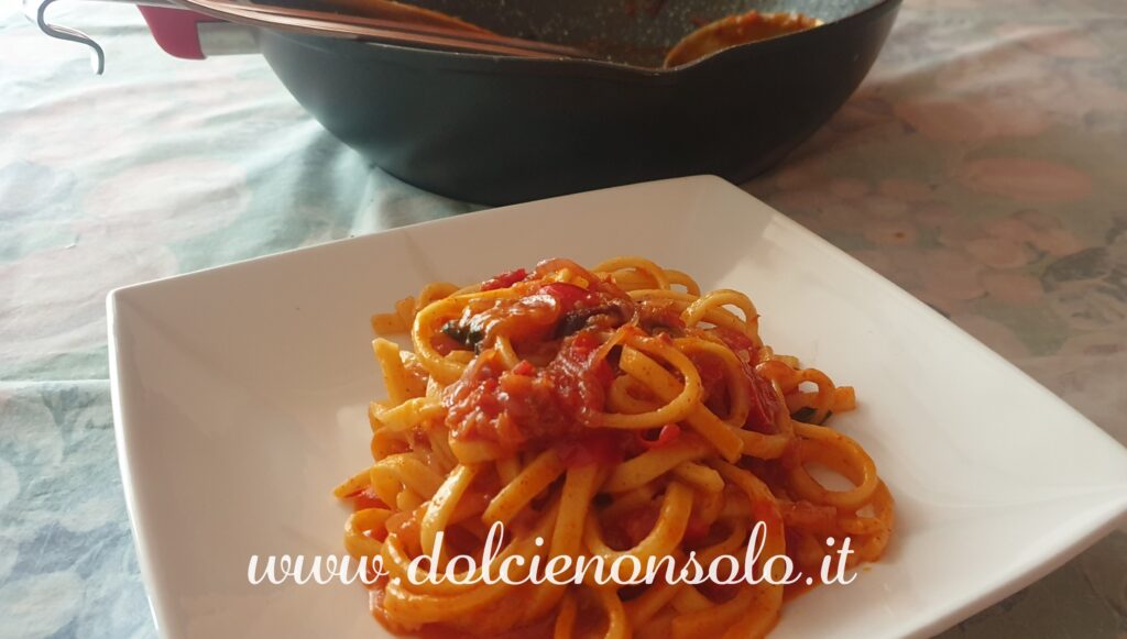 Troccoli con cipolla rossa di Tropea e nduja