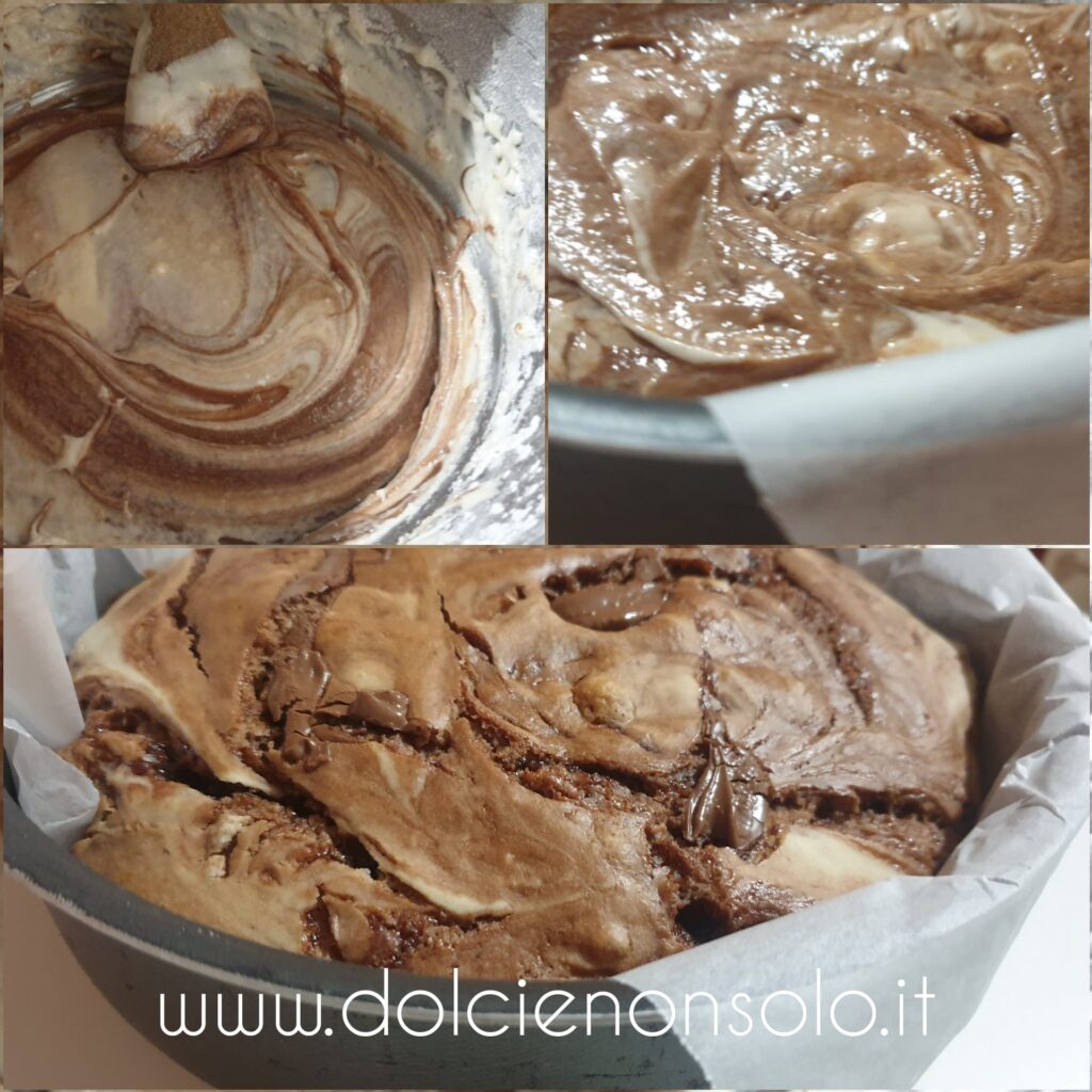 fasi di preparazione torta alla nutella