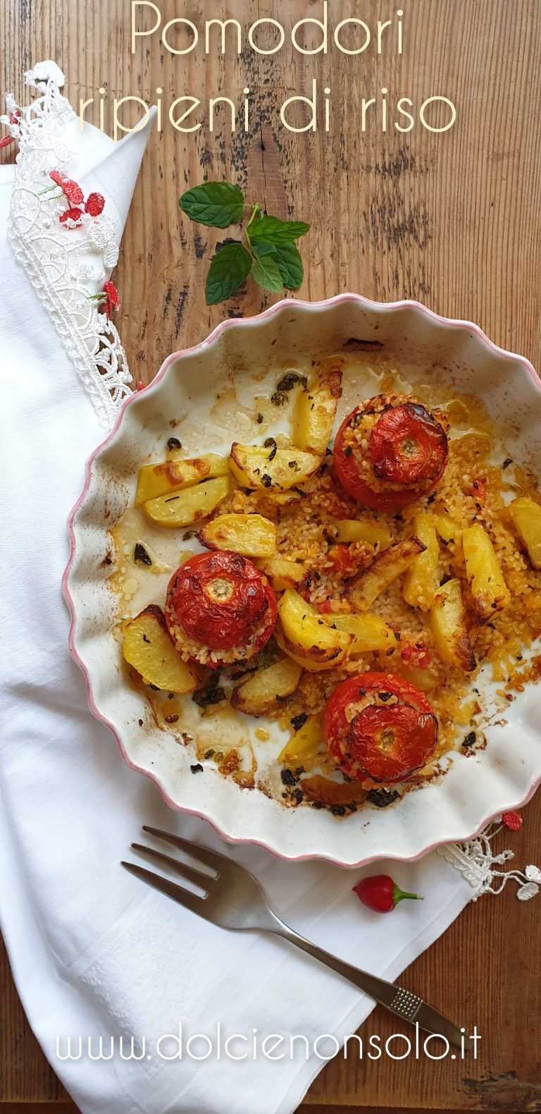 Pomodori Ripieni Di Riso Al Forno - Dolci E Non Solo